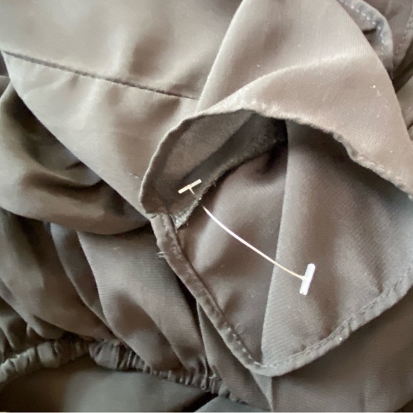 H&M NWOT Large black chiffon long sleeve blouse - Picture 7 of 8